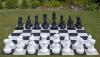 Záhradné plastové šachy bez šachovnice